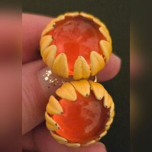 Vintage Enamel Flower Power Earrings